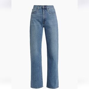 Joe's Jeans High Rise Faded Wash Straight Leg Sandblasted Contrasted Sz 31 New